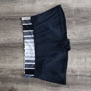 BLEU Rod Beattie Colorblock Stripe Waist Swim Skirt Bikini Bottom Size 8